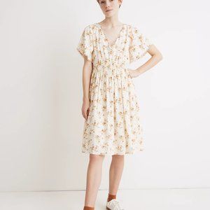 NWT Madewell Loop Trim Dress Windowbox Floral 8
